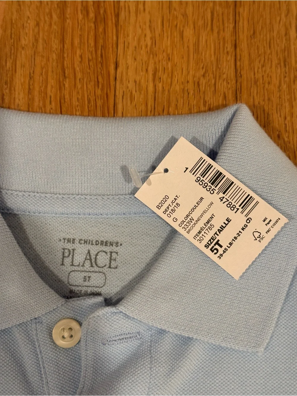 The Children's Place Polo Duo in Light Blue & Pale Yellow